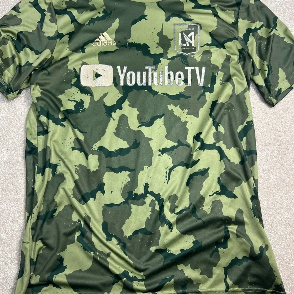 LAFC adidas Launch‎ MLS 2019 Military Appreciation Warm Up Jerseys size Large